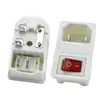 Ac-01 Producto Certificado Clase II CCC Socket Tres en Uno Tipo Tarjeta 2 Pines Todo Cobre Fusible Único con Luz Sin Cable a Tierra