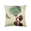 Fronha de Almofada de Venda Quente Primavera e Verão Amazon Temu com Estampa Floral Digital para Cama, Sofá, Carro, Capa de Almofada