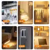 Luz LED Sensor de Cuerpo Humano Inteligente Ultra Delgada, Tira de Luz Magnética Larga Autoadhesiva para Armario, Tira de Luz Recargable para Gabinete de Vino y Gabinete