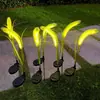 Luces Solares Transfronterizas, Luces de Jardín Insertadas en el Suelo, Lirios Araña, Girasoles, Rosas, Flores Artificiales, Dientes de León, Guirnaldas de Cable de Cobre para Césped