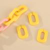 Fivela de Abertura de Corrente de Acrílico 25*17mm em Forma de U Fivela de Corrente Colorida Acessórios de Joalheria DIY Personalizados Feitos à Mão para Crianças