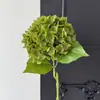 Flores de hortensia artificiales realistas estilo coreano con un toque de alta gama, flores artificiales realistas para decoración del hogar y la sala de estar, flores artificiales de calidad de exportación