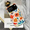 Venta Caliente en el Extranjero Flor de Colores Planta Manzana 17pm Funda para Teléfono Funda de Película Dos en Uno Mate IP18promax