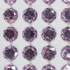 5A Duas Cores Coração de Açúcar Octogonal Corte Milênio Rosa 6-8mm Incrustado Banhado Deslumbrante Nail Art Zircônia Item em Tendência no Tiktok
