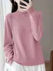 Suéter de Malha com Pedraria Hot-fix para Indústria Pesada Feminino Design Brilhante de Luxo Leve Textura Macia Elegante Manga Longa Top Camada Base Emagrecedora Primavera Outono
