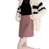 Falda corta de traje irregular para mujer, verano 2026, nueva, de cintura alta, versátil, adelgazante, anti-exposición, línea A