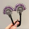 Pinza de pavo real retro de alta gama para mujer, herramienta para moño alto de flor en la parte posterior de la cabeza, clip de torsión para moño perezoso, accesorio para el cabello