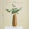 Jarrón de Cerámica Estilo Wabi-Sabi Shumen Decoración Retro Sala de Estar Arreglos Florales Adornos Flores Artificiales Lujo Accesible y Sentido de Alta Gama