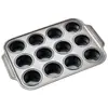 Nuevo Molde de Silicona para Pastel de Acero al Carbono de 12 Agujeros Tipo Prensa, Molde para Tartas de 6 Agujeros de Liberación Fácil, Herramienta para Hornear en Horno