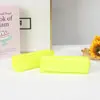 Estojo de Lápis Estudante Transfronteiriço Grande Capacidade PVC Transparente Zíper Estojo de Papelaria Estilo Ins Bolsa de Maquiagem Cosméticos Bolsa de Maquiagem Logotipo Impresso