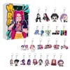 Pingente de mochila/chaveiro/calendário do Advento de Natal do grupo feminino Kpop Hunter Cross-Border em acrílico.