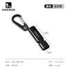 Silbato outdoor hikeman con cuerda camping montañismo alto audio silbato de doble tubo aleación de aluminio silbato de rescate de emergencia