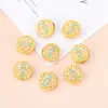 Retención de color alta método antiguo aleación de latón con agujero pasante cuentas espaciadoras accesorios pulsera diy hecha a mano cuerda de mano para jugar con la cultura accesorios de cuerda de mano venta al por mayor