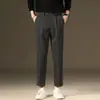 Ropa de Hombre Fengshe / Pantalones Casuales Gruesos de Invierno con Forro de Felpa para Hombre Cintura Elástica Pantalones Largos para Hombre Pantalones Cálidos de Nueve Puntos