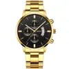Relógios masculinos com pulseira de aço calendário mostrador grande relógios de quartzo relógios masculinos transfronteiriços relógios masculinos de comércio exterior fábrica de atacado vendas diretas