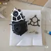 Caja de Cambios para Triciclo Eléctrico Juego de Engranajes Juego de Engranajes Diferenciales Caja de Cambios Motor de 14 Dientes Eje Semidiferencial de 18 Dientes Eje de Conexión Mingzun