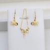 Pendientes de plata S925 con forma de lazo para mujer, con gancho para la oreja, pendientes distintivos, colgante, collar, cadena, accesorios DIY, semiacabados, 1339