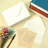 Sobre de Papel Kraft Blanco Retro C6 al por Mayor para Empresa Rojo Antiguo Blanco Engrosado Invitación Bolsa para Documentos de Invitación