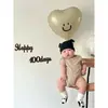 Diseño Transparente Bobo Blanco Globo Cien Días Luna Llena Doble Capa Familia Cien Días Niños Decorativo Pegar Escena de Bebé