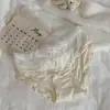 Calcinhas de Algodão Puro para Mulheres, Calcinhas Charmosas e Únicas com Renda, Roupa Íntima Feminina Sexy de Cintura Baixa de Luxo, Antibacteriana