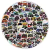 100 Adesivos de Grafite Infantis de Monster Truck Decorativos para Capa de Celular, Copo d'Água, Mala - Adesivos à Prova d'Água - Atacado