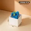 BNBS Baina Bang caja de almacenamiento compartimentada única en su tipo para tijeras de manualidades infantiles y bolígrafos de colores, organizador de escritorio para papelería