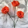 3 Rosas de Diamante sin Hojas, Arreglos Florales para Exhibición en el Suelo, Cascada de Rosas, Mar de Flores, Pared de Flores, Materiales Florales para Bodas