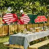 Bandeiras de Natal Novas Transfronteiriças, Decorações para Festas de Fim de Ano, Montagem de Ambiente, Personalização de Vitrines de Lojas em Shopping Centers
