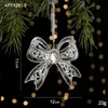 Colgante de Cristal de Hielo Navideño Colgante para Árbol de Navidad Acrílico Transparente Ángel Decoración de Lujo Accesible Accesorios para Diseño de Escena