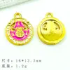Colgante de las Cinco Escrituras Tailandesas con Salsa Vietnamita de Larga Duración, Cuentas de Barril, Pulsera Color Caramelo, Collar de Calabaza Rosa