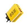 Cargador Rápido Multi-Puerto de 65W Adecuado para Huawei Apple USB Cargador Rápido para Teléfono Móvil Cargador Rápido para EE. UU. y Europa Qc3.0