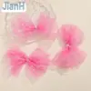 Con hilo de color AB estrella gasa lazo japonés y coreano tocado para niños accesorios para el cabello diy ropa bolsa accesorios