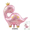 Globo de Película de Aluminio Decorativo de Una Pieza Montado en Tarjeta Tyrannosaurus Rex Dinosaurio Fiesta de Cumpleaños Arreglo de Globos