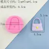 Molde de Silicona con Forma de Bolsa de Grado Alimenticio Logo DIY Fondant Chocolate Arcilla Molde para Hornear Hecho a Mano