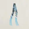 Bufanda con Borla Redonda 130*5 cm, Bufanda de Sarga de Seda Artificial, Cinta para el Cuello de Moda y Versátil, Lazo para Bolso