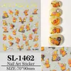 Lindas Pegatinas para Uñas con Personajes de Estrella 5D en Relieve Tridimensional Estilo Infantil Personajes de Estrella Pegatinas para Uñas DIY Decoraciones Sl Modelo