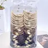 Paquete de Tarjetas 3 Cuerda Sencilla para la Cabeza Estilo Coreano Anillo Básico de Diamante para el Cabello Atado Versátil Bandas de Goma para la Cabeza Cuerda Elástica para el Cabello Accesorios para el Cabello