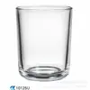 Copo de Vela Transparente Espessado Suporte de Vela DIY com Fundo Curvo Garrafa de Vidro Pote de Vela Copo de Vidro para Aromaterapia Tampa de Bambu