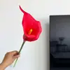 Amazon Lirio de Calas Flor Artificial Grande PU Lirio de Calas Flor Falsa para Boda y Decoración del Hogar Flor Artificial de Lirio de Calas