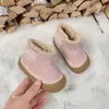 Botas de Nieve para Niñas 2025 Invierno Nuevas Botas de Nieve Cálidas de Terciopelo para Niños Ropa de Abrigo para Niños Botas Grandes de Algodón