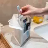 Bolsa de almacenamiento autoportante, bolsa de cosméticos multifuncional de pie, neceser portátil para viajes y viajes de negocios, gran capacidad