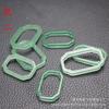 Jade Blanco de Seda Dorada Natural Jade Dongling Colgante Hueco Accesorios para Pendientes Collar Borla Pulsera Presurizada Coronas