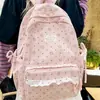 Mochila escolar estilo coreano para estudiantes de secundaria y preparatoria, casual, ligera, transpirable, duradera, versátil, de pana, gran capacidad