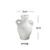 Mini Jarrón de Bolsillo de Porcelana Blanca Casa de Muñecas Casa de Muñecas Cerámica Adornos Finos Pegatinas para Refrigerador Casa de Niños