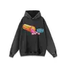 Sudadera con capucha de calle europea y americana con estampado original, holgada, retro, marca trendy, versátil, peso pesado, para hombre, cuello redondo, transfronteriza