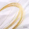 Alambre de Cobre Semiduro Chapado en Plata Chapado en Oro de 14K Conservador del Color Alambre de Cobre Suave Alambre para Modelar Material para Joyería con Cuentas DIY Hecha a Mano