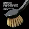 Cepillo de olla negro de mango largo estilo japonés para uso doméstico, antiadherente y resistente al aceite, una herramienta mágica para limpiar ollas y estufas, modelo duradero