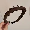 Linda tiara coreana de coroa alta para lavar o rosto, presilha de cabelo antiderrapante com dentes, acessório de cabelo feminino de alta qualidade