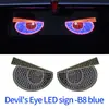 Luz Led Dinámica Ojo de Diablo de Celebridad de Internet de Alta Brillez para Parabrisas Delantero y Trasero de Coche, Pantalla Anticolisión Trasera