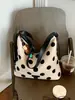 Bolsa de Bolinhas para Mulheres 2026 Nova Moda de Verão Tendência Bolsa Tote para o Dia a Dia Grande Capacidade Bolsa de Ombro Transversal Saco